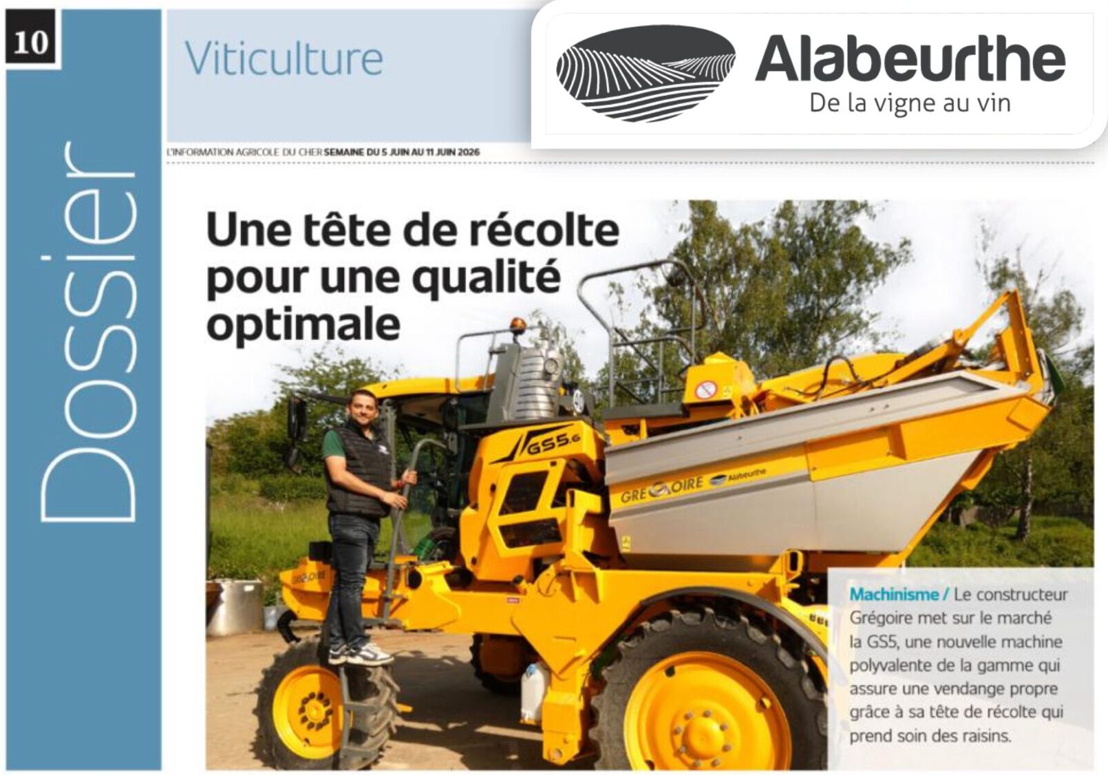 Merci à l’Information Agricole du Cher pour ce bel article